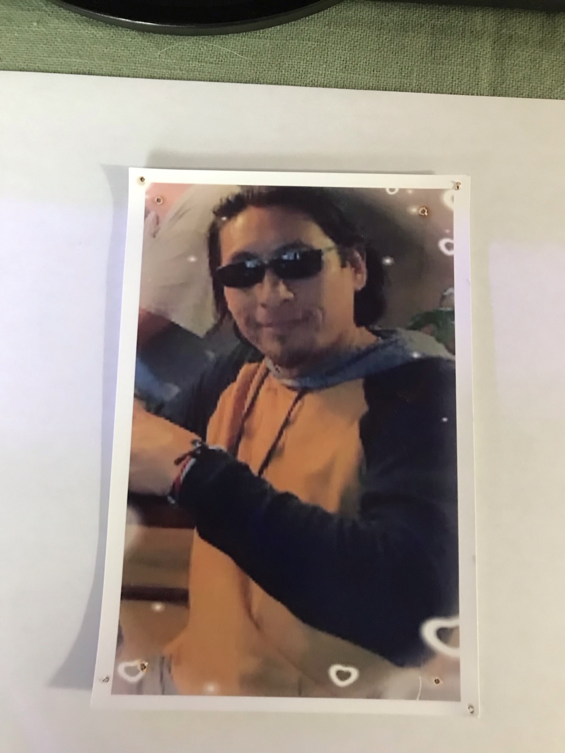 A printed portrait from the club photo collection