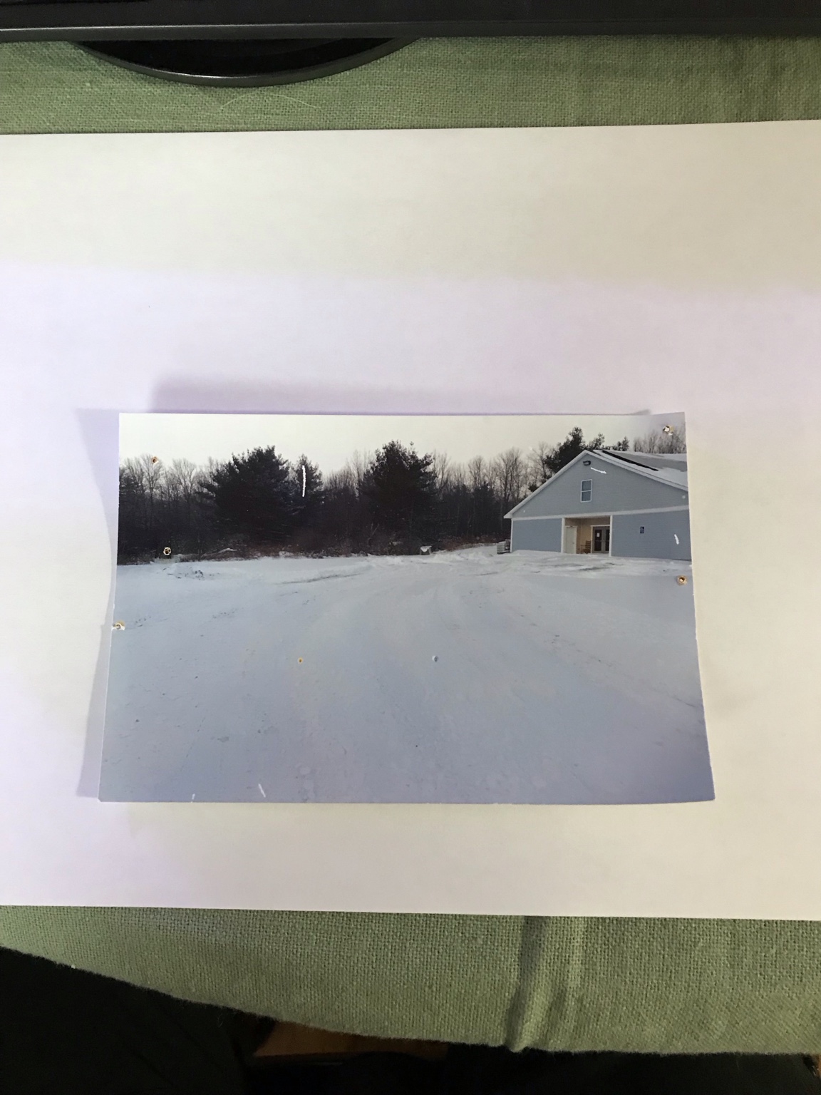 A clubhouse surrounded by snow